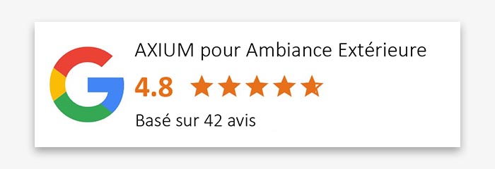 Avis google du fabricant Toulousain Axium